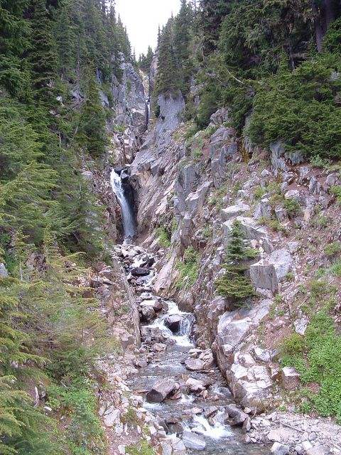 photo of a waterfall in Mount Rainier National Park